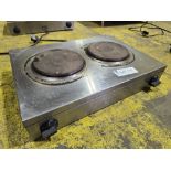 *No Reserve* Twin Hob - Counter Top