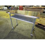 *No Reserve* Stainless Prep Table on Castors