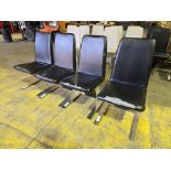 *No Reserve* 4x Black Faux Leather Dining Chairs