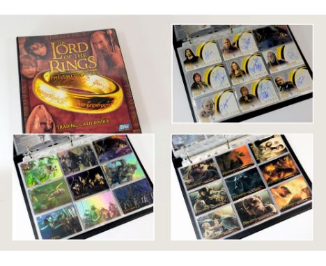 LORD OF THE RINGS. A Topps, The Lord of the Rings, The Two Towers, Trading Card binder. Includes: a full set of the Two Tower
