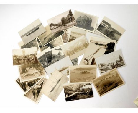 CORNWALL REAL PHOTOGRAPH POSTCARDS. Over 25 Cornwall & Scilly Isles subject real photograph cards. Includes Gibson & Sons car