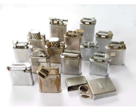 VARIOUS LIGHTERS. Fifteen c.1930's-50's lighters including Polo, Orlick, Nimrod, Beney etc. Note: all lighters are used & can