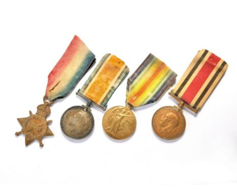 WWI MEDAL GROUP. WWI four medal group; 1914-15 Star, British War Medal, Victory Medal awarded to '2nd LIEUT. W. R. PICKETT. R