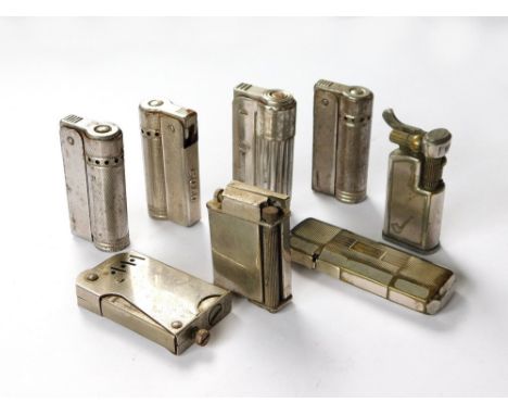 VARIOUS LIGHTERS. Eight pocket lighters including Imco, Elstralite, Maruman etc. Note: all lighters are used & cannot be guar