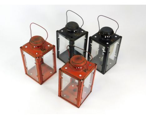 CANDLE LANTERNS. Four Habitat vintage candle lanterns.  Please note that all items in this auction are previously owned & are