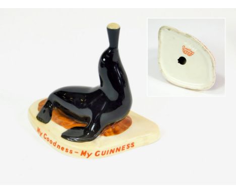 CARLTON WARE. A Carlton Ware hand painted seal advertising figure, 'My Goodness-My Guinness'.  Please note that all items in 