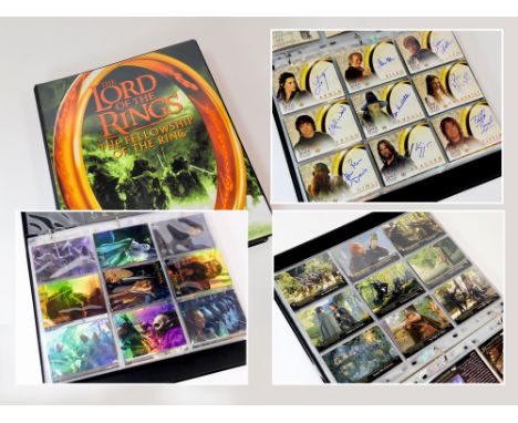 LORD OF THE RINGS. A Topps, Lord of the Rings, Fellowship of the Ring Card Binder. Includes: two Bonus Foil Cards; a set of P