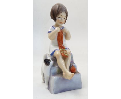 A Royal Worcester figure, Saturday's child, model number 3262 Condition report: good condition