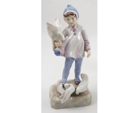 A Royal Worcester figure, Fantails, model number 3760, modelled by F G Doughty, height 7ins Condition report: mark to tip of 