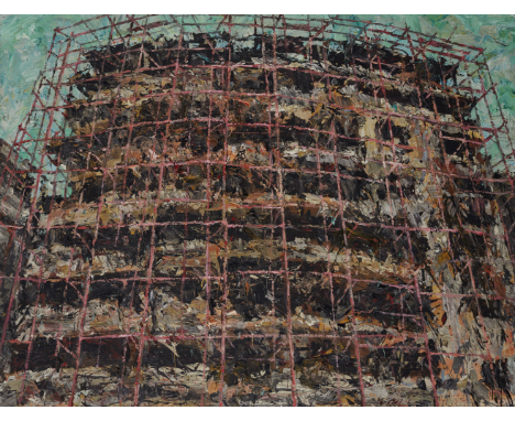 Ayman Baalbaki (Liban, né en 1975)Sans titre Acrylique sur toile, encadrésigné et daté '16' (en bas à droite)exécuté en 20161