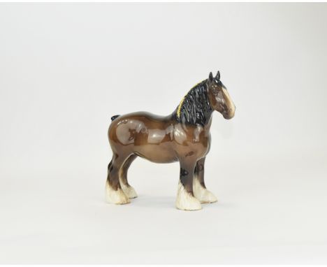 Beswick Horse Figure ' Shire Mare ' Model No 818. Designer A. Gredington. Height 8.5 Inches. Issued 1974 - 1982. Mint Conditi