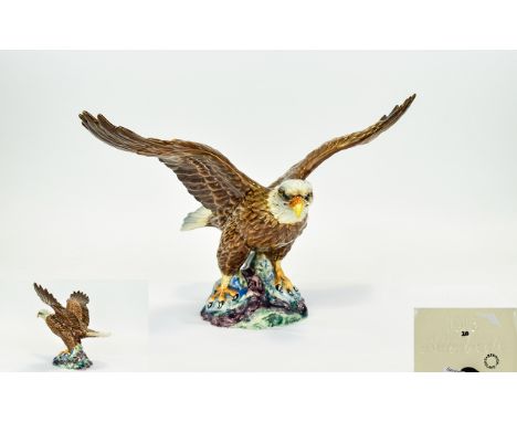 Beswick - Large Early Bird Figure ' Bald Eagle ' Model 1018. Designer A. Gredington. Issued 1945 - 1975. Height 7.25 Inches. 
