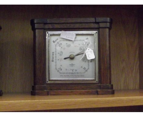 Oak cased barometer 