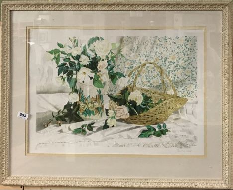 A framed limited edition 58/150 lithograph pencil signed Rosalind Forster, 84 x 64cm.