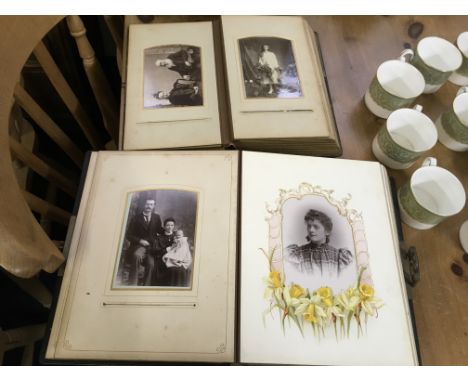 Two albums of 19th Century portrait photographs.