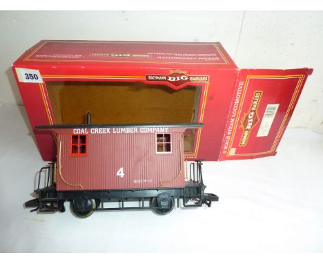BACHMANN 93141 BOXED 4 WHEEL LOGGING CABOOSE (COAL CREEK LUMBER)