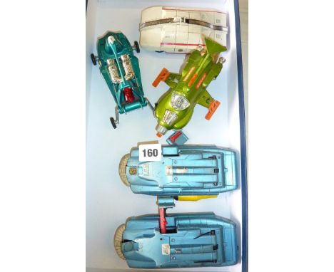 DINKY TOYS 5 X U/B NOVELTY MODELS : 104 SECURITY, JOES CAR IN BLUE, 351 S.H.A.D.O., 2 X SPV ALL U/B