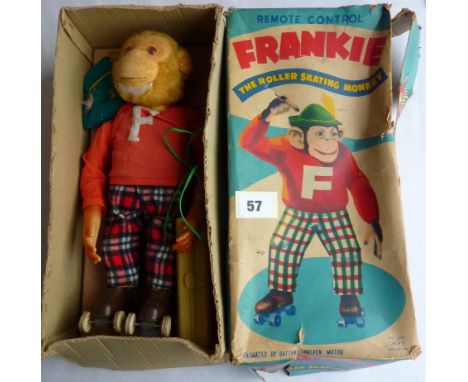 FRANKIE THE ROLLER SKATING MONKEY IN ORIGINAL BOX