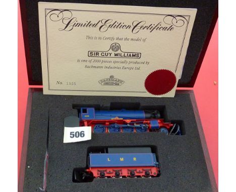 BACHMANN CASED PRESENTATION PACK WD 2-8-0 SIR GUY WILLIAMS . CERT 1935