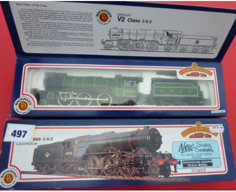 BACHMANN 31-552 V2 60694 IN BR LIVERY & 31-555 V2 4801 IN LNER LIVERY