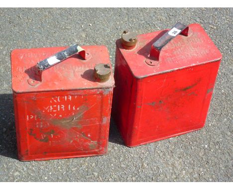 2 OLD PETROL CANS - SW&BP LTD