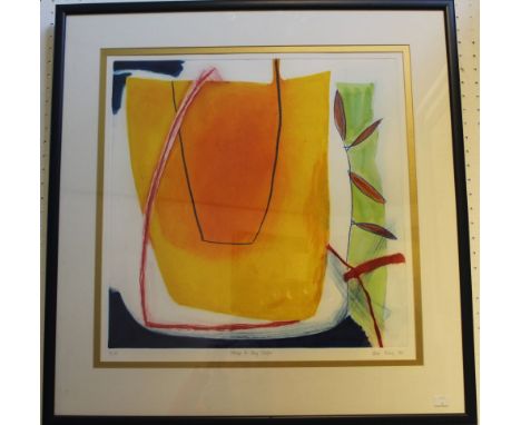 Heidi Konig (1964-), Homage to Mary Schafer, signed &amp; inscribed, 9/50, coloured etching, 49cm x 49cm, framed &amp; glazed
