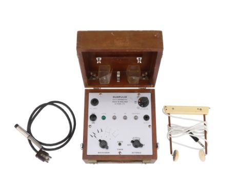 Electroconvulsive Therapy Machine, English, c.1950, marked to the top plate â€˜DUOPULSE E.C.T. Apparatus, Made In England, Ec
