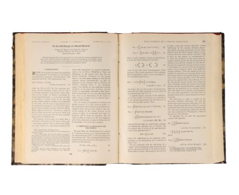 The Physical Review, Volume 75, Second Series, Number 1, January 1, 1949, published for the American Physical Society, black 