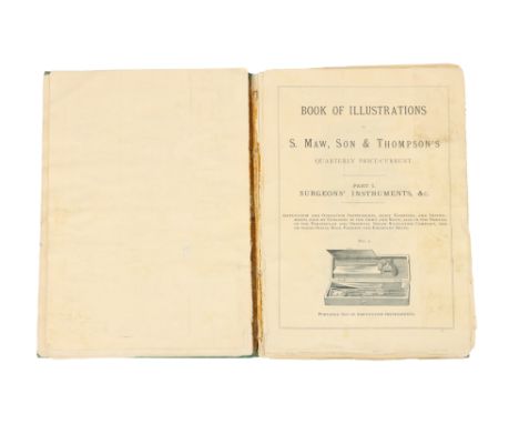 Book of Illustrations to S, Maw, Son & Thompson's Quarterly Price-Current, London 1870, 153 pages, Quarto (4To), green fabric