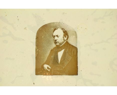 Microphotograph portrait diamond engraved 'James Smith WM', prepared by William Moginie (“W.M.”) Note: Smith and Moginie were