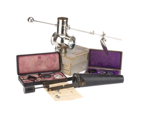 A Collection of 4 Laryngoscopes, Comprising of a cased Boekel' Laryngoscope finished in chrome with printed instructions, a K