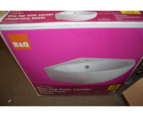 BOXED B&amp;Q TREVISO ONE-TAP CLOAKROOM BASIN