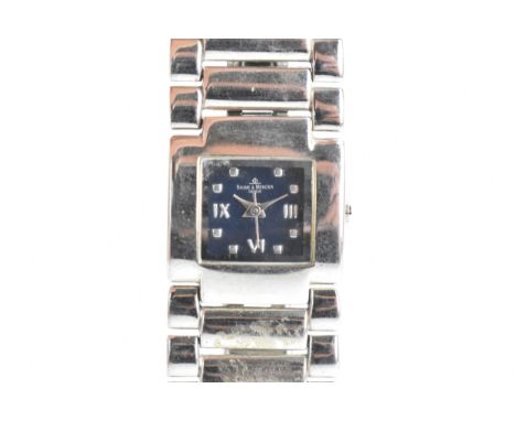 A Baume & Mercier Catwalk, quartz, ladies, stainless steel wristwatch, circa 2000, the dial having baton markers and Roman nu