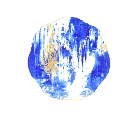 A Meissen 1997 annual plate from the 'Magic Cave' series, painted underglaze in blue and overpainted in gilt, crossed swords 