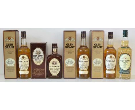 Pure Single Malt Scotch Whisky 5 bottles (including 1 Litre bottle) Pure Single Malt Scotch Whisky from Glen Grant Speyside c