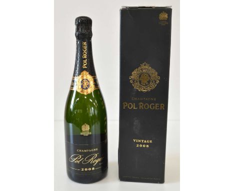 Champagne Pol Roger 1 bottle Champagne Pol Roger Brut Vintage 2008.Qty: 1Wilson55 can help with delivery! Click on the shippi