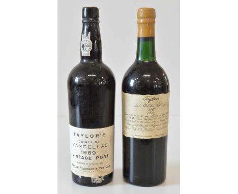 Taylor’s Rare Vintage Ports 2 bottle Taylor’s Rare Vintage Ports comprising : 1 bottle Taylor’s Quinta de Vargellas Vintage P