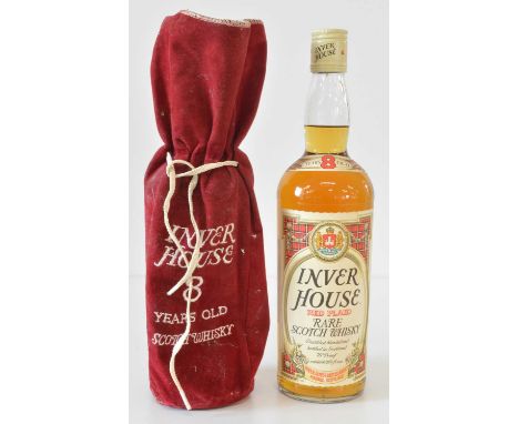 Inver House ‘Red Plaid’ Rare Scotch Whisky 1 bottle 1960’s Inver House ‘Red Plaid’ Rare Scotch Whisky (Red Velvetine Sack) 8 