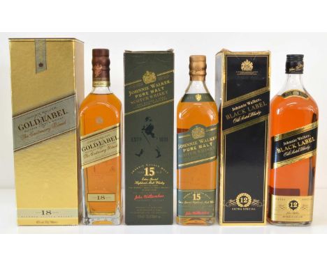 Collection Johnnie Walker Superior ‘Labelled’ Scotch Whisky 3 bottles Collection Johnnie Walker Superior ‘Labelled’ Scotch Wh