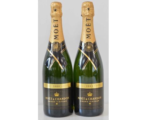 Fine ‘Grand Vintage’ Grande Marque Vintage Champagne  2 bottles Fine ‘Grand Vintage’ Grande Marque Vintage Champagne being: 1