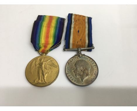 Two First World War medals awarded PTe R.osborn k. R Rif. C