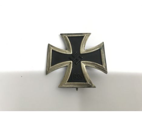 A WW2 German iron cross first class. Marker 100 for Rudolf Wachtler & Lange.