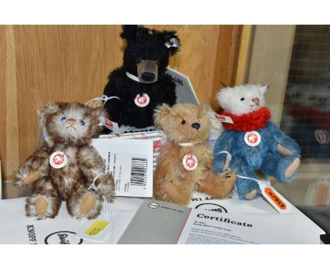 FOUR BOXED STEIFF LIMITED EDITION MINIATURE BEARS, comprising '100th Anniversary Winnipeg Ornament', no.682711, limited editi