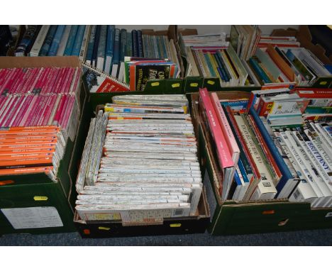 FIVE BOXES OF BOOKS &amp; MAPS to include a large quantity of Ordnance Survey Maps, Travel Guides, etc, publishers include th