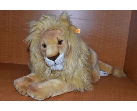 A STEIFF 'BEST FOR KIDS -LEO LION', no.064135, acrylic, length 50cm, with tags and labels attached (Condition Report: in good