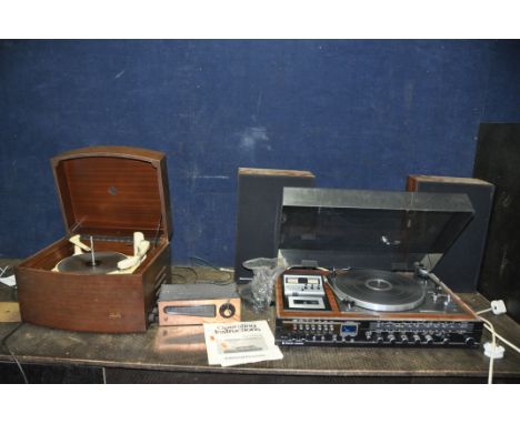 A COLLECTION OF VINTAGE HI FI EQUIPMENT  including a National Panasonic SG-2080L music centre with Rosewood effect finish , m