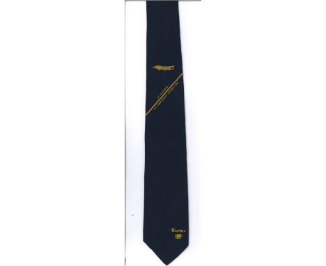 World War Two Dambuster 617 Squadron 50th Anniversary Tie owned by Sgt William Bill Howarth DFM. On the Dams Raid, he was pos