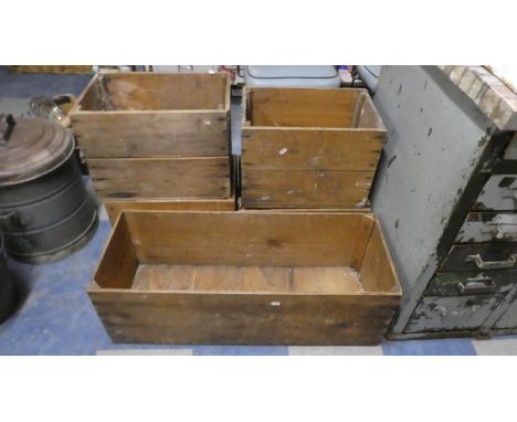 A Collection of Five Various Vintage Wooden Boxes 