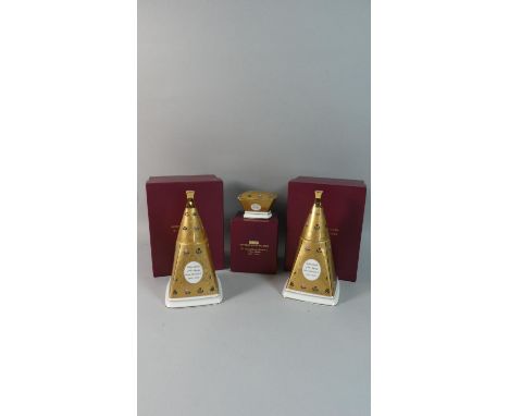 A Set of Three Bilston and Battersea Items to Include Pair of Candle Holders, Historic Royal Palaces and Trinket Box 