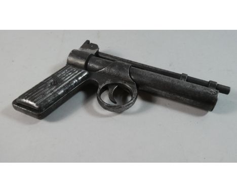 A Webley and Scott .177 Vintage Air Pistol, The Webley Junior Together with an Unrelated Rosewood Box 